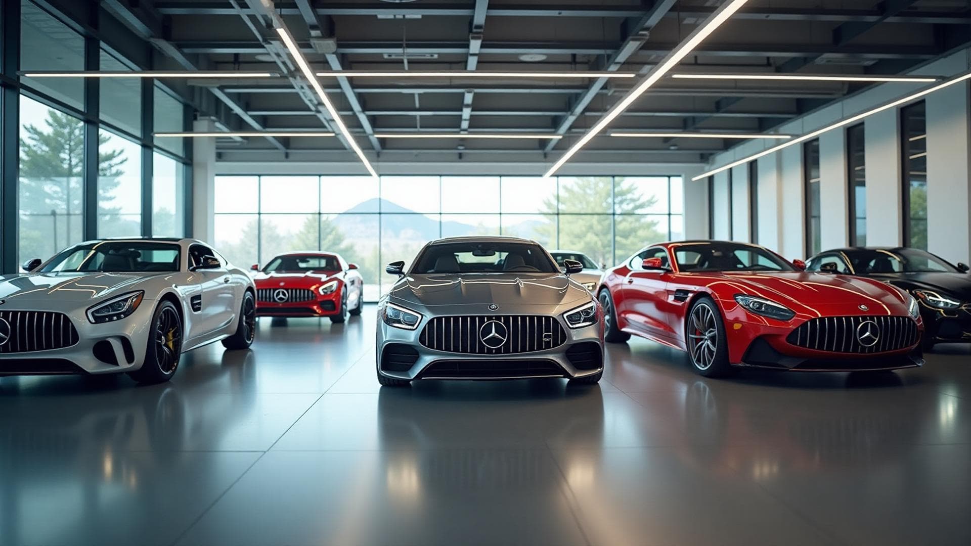 Modern cars parked in a row, representing SharpSharpCars vehicle marketplace